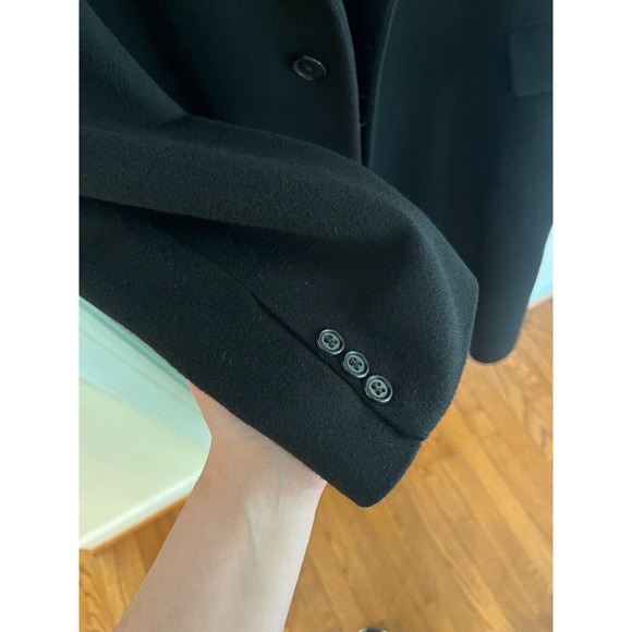 RARE Vintage BW HARRIS 100% Cashmere Over Coat Trench Long Jacket - Picture 5 of 7